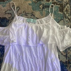 lily rain cold shoulder boutique top